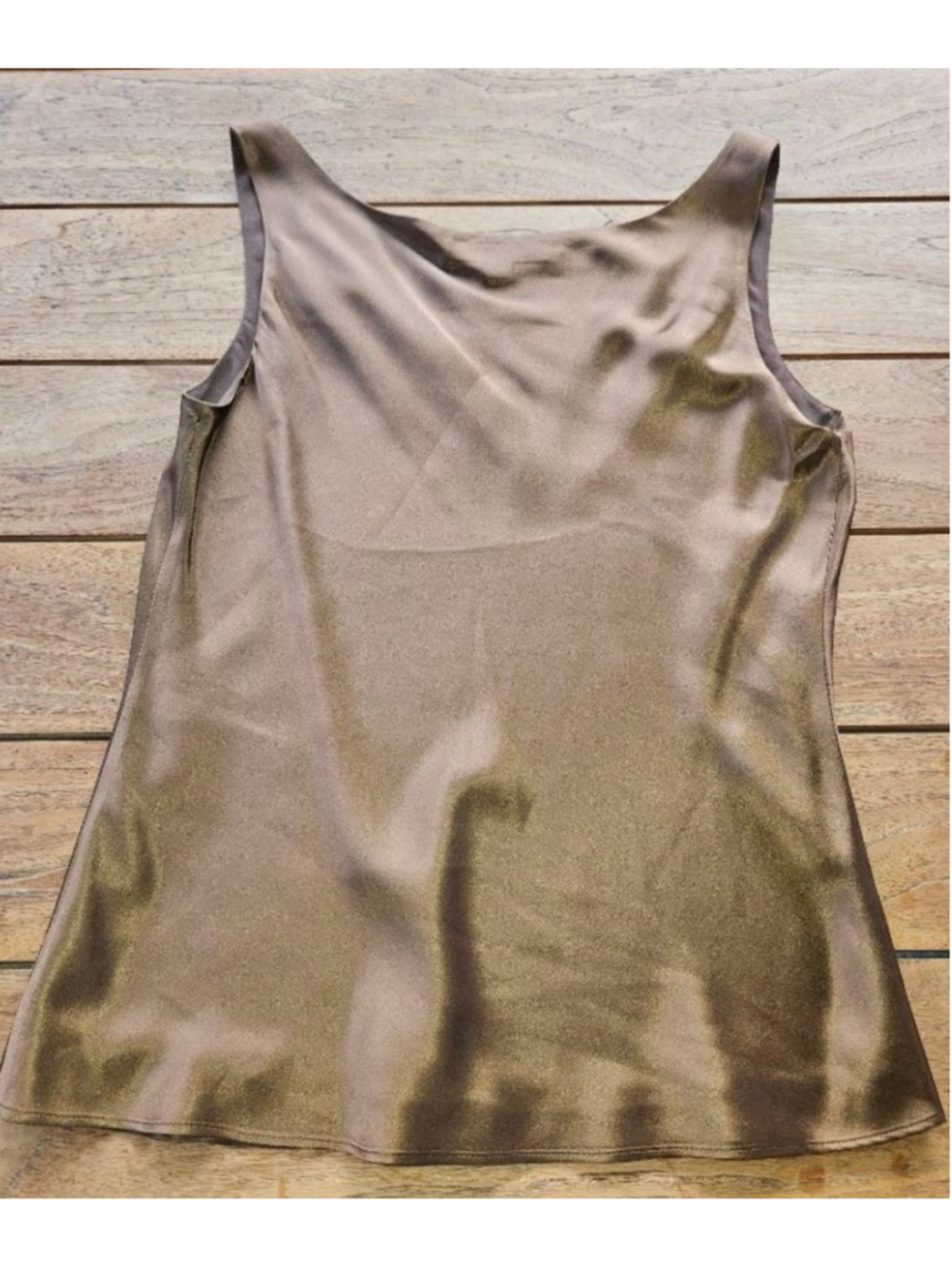 Lafayette 148 New York Silk Charmeuse Tank Size 6 - Picture 2 of 5